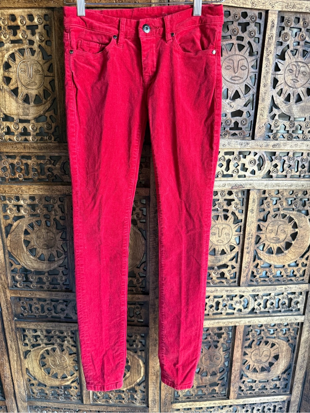 BLANKNYC Red Corduroy Skinny Pants Jeans Size 26